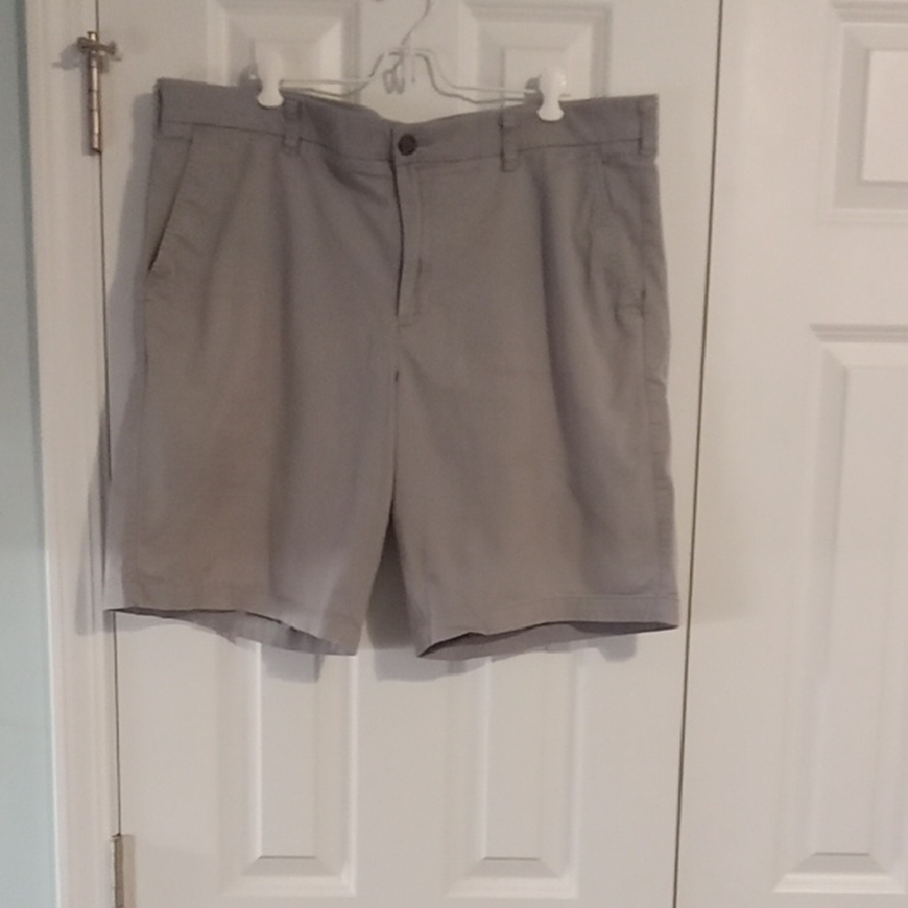 Marc Anthony Light Gray Flat Front Shorts